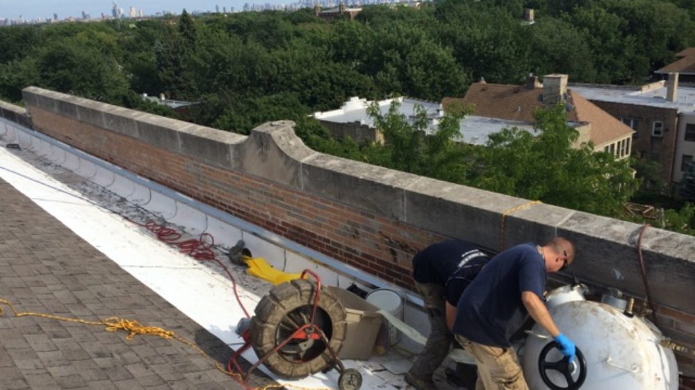 roof drain pipe relining, Chicago Public Schools, American Trenchless Technologies