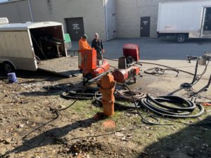 no dig sewer repair, naperville, market meadows shopping center redevelopment, american trenchless technologies ltd
